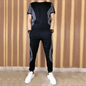 Well-tailored Unisex Up & Down Joggers - Black & Grey