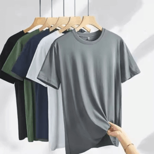 5 in 1 Unisex Plain Round Neck Polo T-shirt
